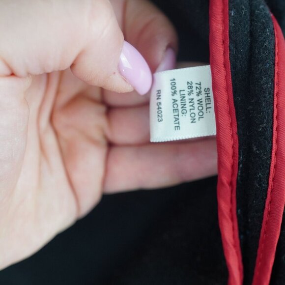 Banana Republic M Womens Wool Peacoat Black - Picture 4 of 4